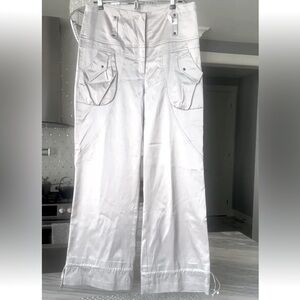 Satin cargo pants
